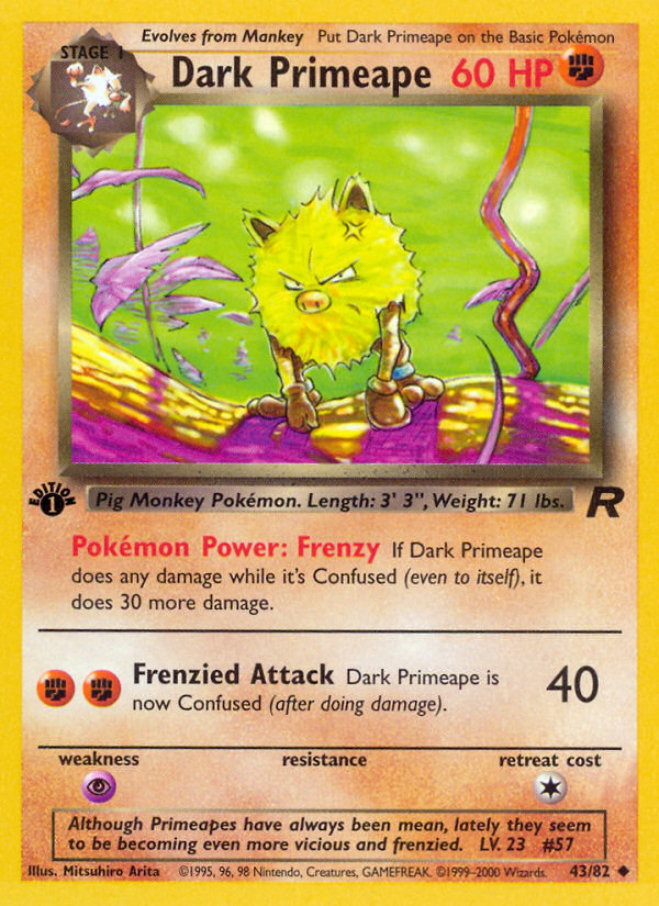 RO Team Rocket 43/83 Dark Primeape (Uncommon - normal-1st-edition)