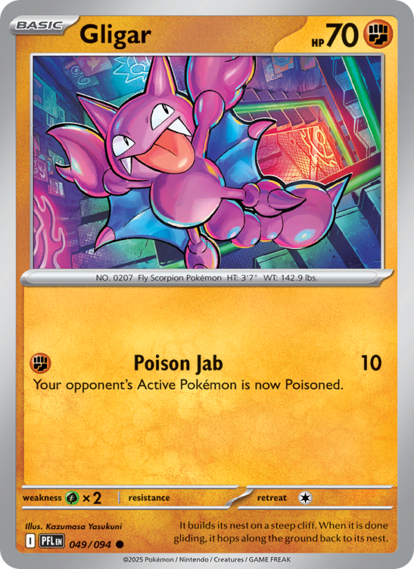 PFL Phantasmal Flames 049/130 Gligar (Common - reverse)