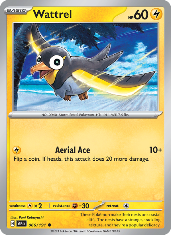 SSP Surging Sparks 066/252 Wattrel (Common - normal)