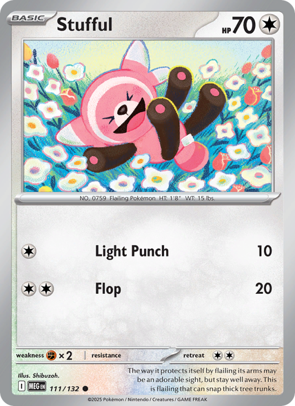 MEG Mega Evolution 111/188 Stufful (Common - holo)