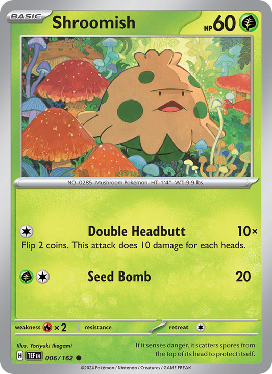 TEF Temporal Forces 006/218 Shroomish (Common - reverse)