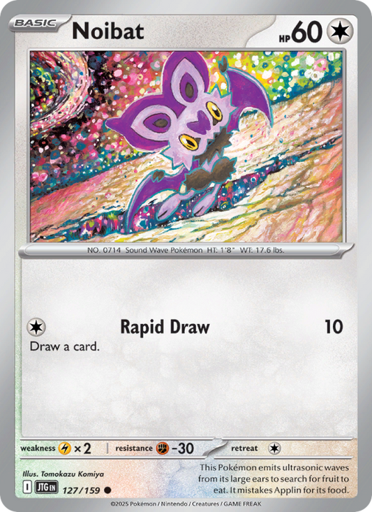 JTG Journey Together 127/190 Noibat (Common - reverse)