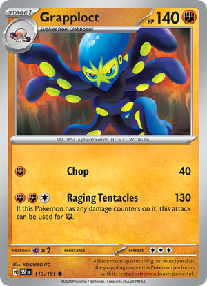 SSP Surging Sparks 113/252 Grapploct (Common - normal)