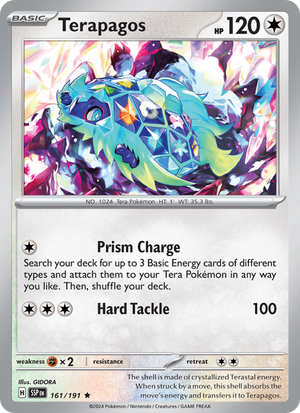 SSP Surging Sparks 161/252 Terapagos (Rare - holo)