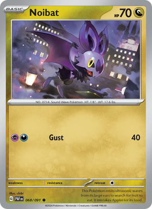 PAF Paldean Fates 068/245 Noibat (Common - normal)