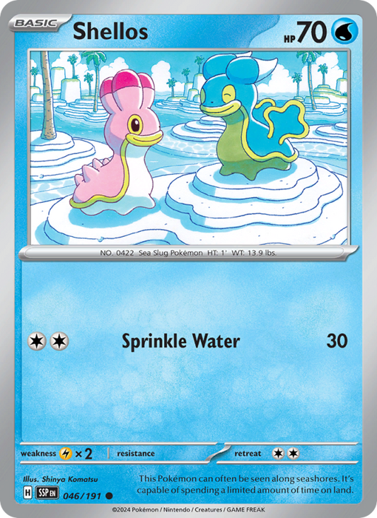 SSP Surging Sparks 046/252 Shellos (Common - reverse)