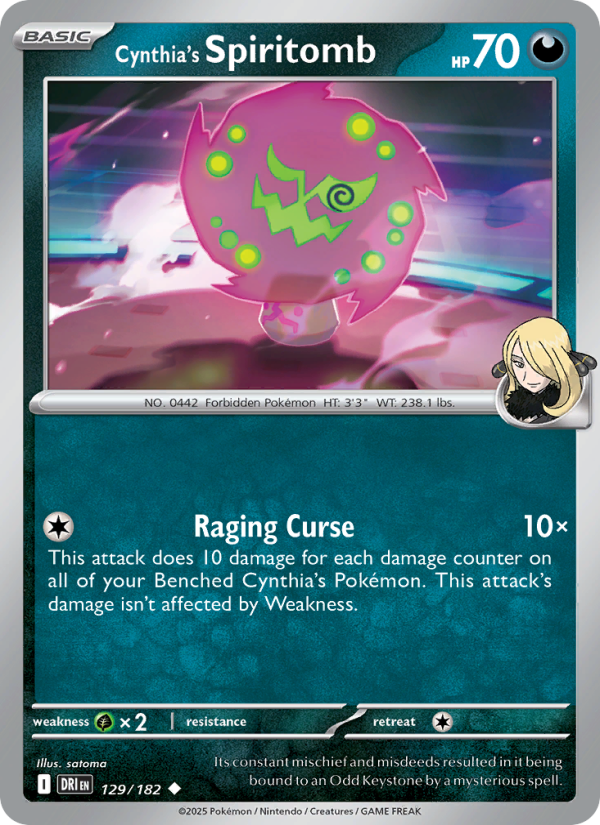 DRI Destined Rivals 129/244 Cynthia's Spiritomb (Uncommon - reverse)