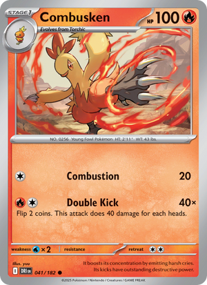 DRI Destined Rivals 041/244 Combusken (Common - reverse)