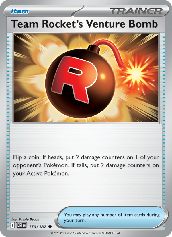DRI Destined Rivals 179/244 Team Rocket's Venture Bomb (Uncommon - reverse)