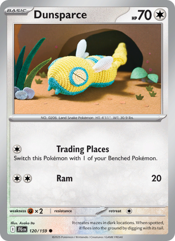 JTG Journey Together 120/190 Dunsparce (Common - normal)