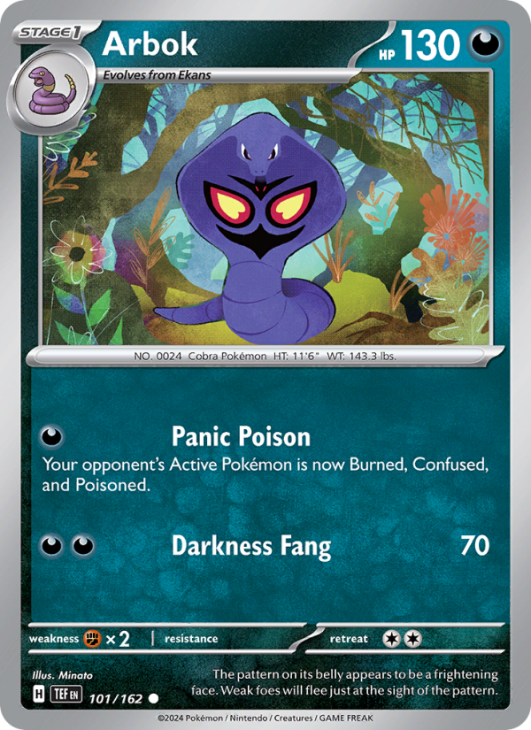 TEF Temporal Forces 101/218 Arbok (Common - reverse)