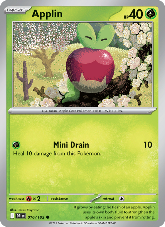 DRI Destined Rivals 016/244 Applin (Common - normal)
