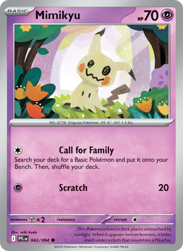 PFL Phantasmal Flames 042/130 Mimikyu (Common - normal)