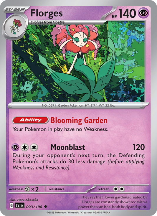 SV Scarlet & Violet 093/258 Florges (Uncommon - reverse)