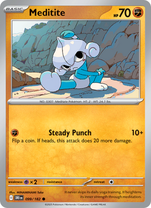 DRI Destined Rivals 099/244 Meditite (Common - reverse)