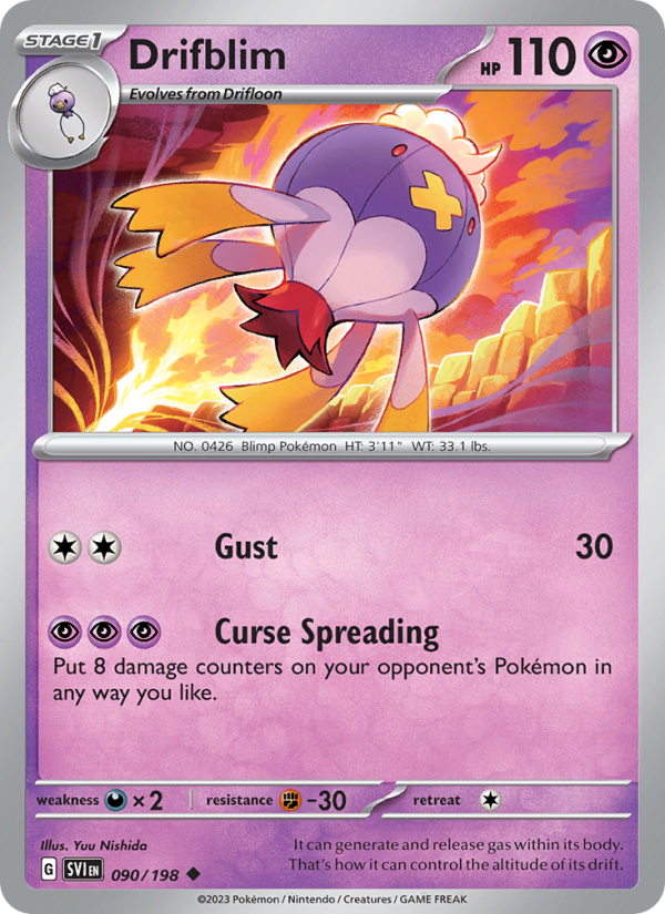 SV Scarlet & Violet 090/258 Drifblim (Uncommon - normal)