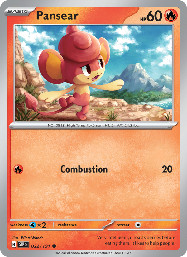 SSP Surging Sparks 022/252 Pansear (Common - normal)