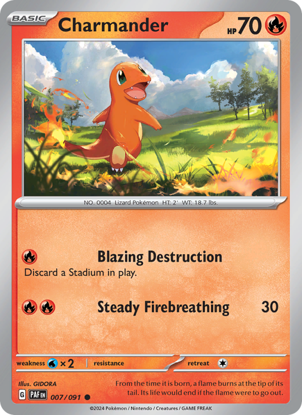 PAF Paldean Fates 007/245 Charmander (Common - normal)