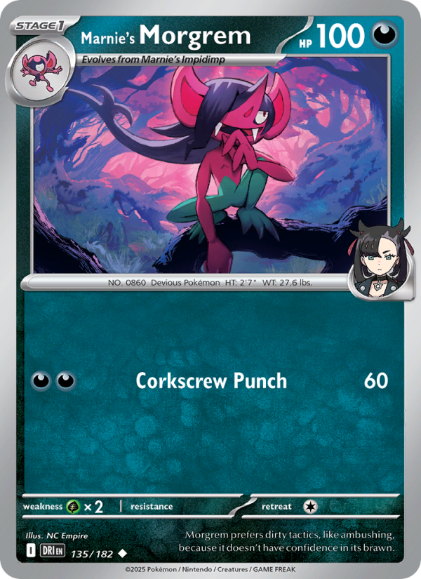 DRI Destined Rivals 135/244 Marnie's Morgrem (Uncommon - reverse)