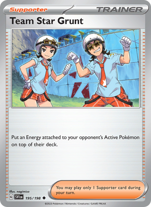 SV Scarlet & Violet 195/258 Team Star Grunt (Uncommon - normal)