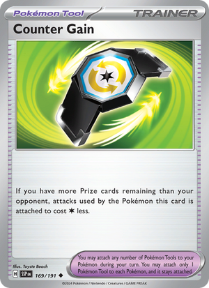 SSP Surging Sparks 169/252 Counter Gain (Uncommon - reverse)