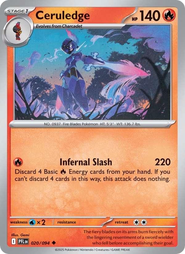 PFL Phantasmal Flames 020/130 Ceruledge (Uncommon - reverse)