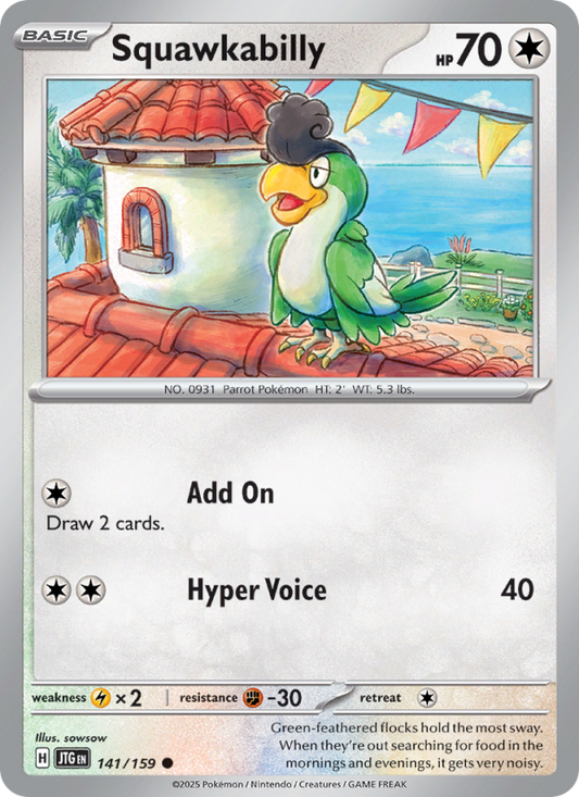 JTG Journey Together 141/190 Squawkabilly (Common - reverse)