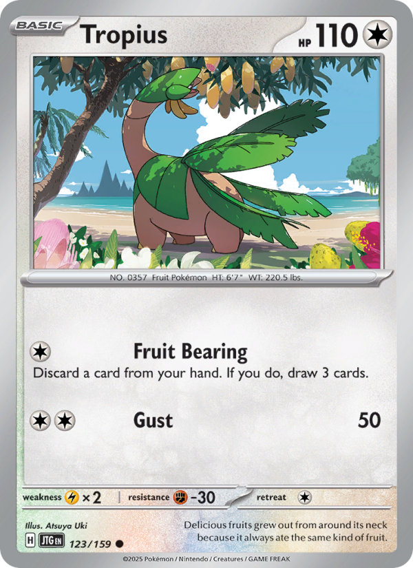 JTG Journey Together 123/190 Tropius (Common - normal)