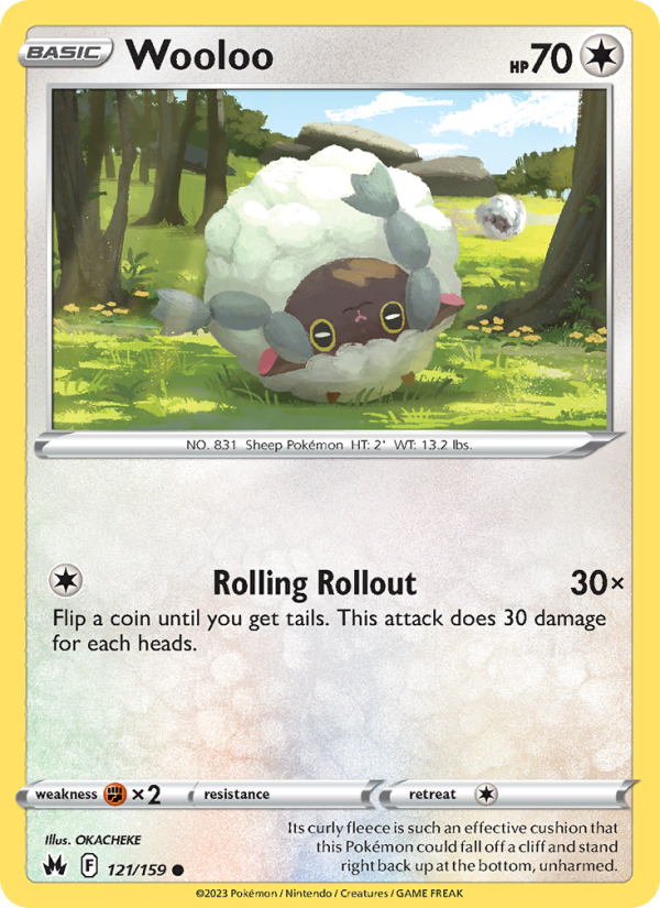 CRZ Crown Zenith 121/230 Wooloo (Common - reverse)