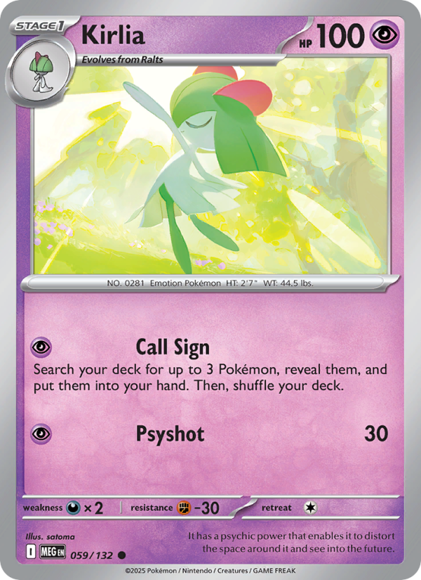 MEG Mega Evolution 059/188 Kirlia (Common - normal)
