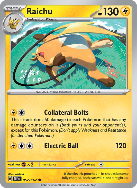 TEF Temporal Forces 052/218 Raichu (Common - normal)