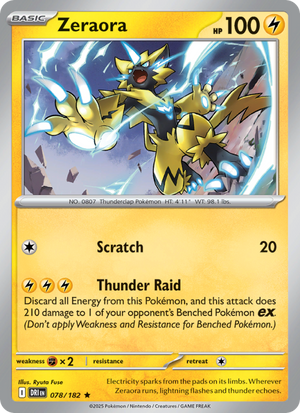 DRI Destined Rivals 078/244 Zeraora (Rare - holo)