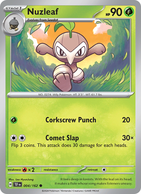 TEF Temporal Forces 004/218 Nuzleaf (Common - reverse)