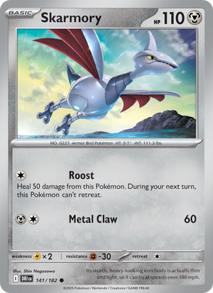 DRI Destined Rivals 141/244 Skarmory (Common - reverse)