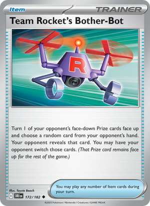 DRI Destined Rivals 172/244 Team Rocket's Bother-Bot (Uncommon - reverse)