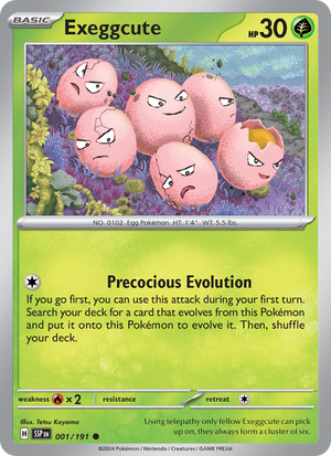 SSP Surging Sparks 001/252 Exeggcute (Common - normal)