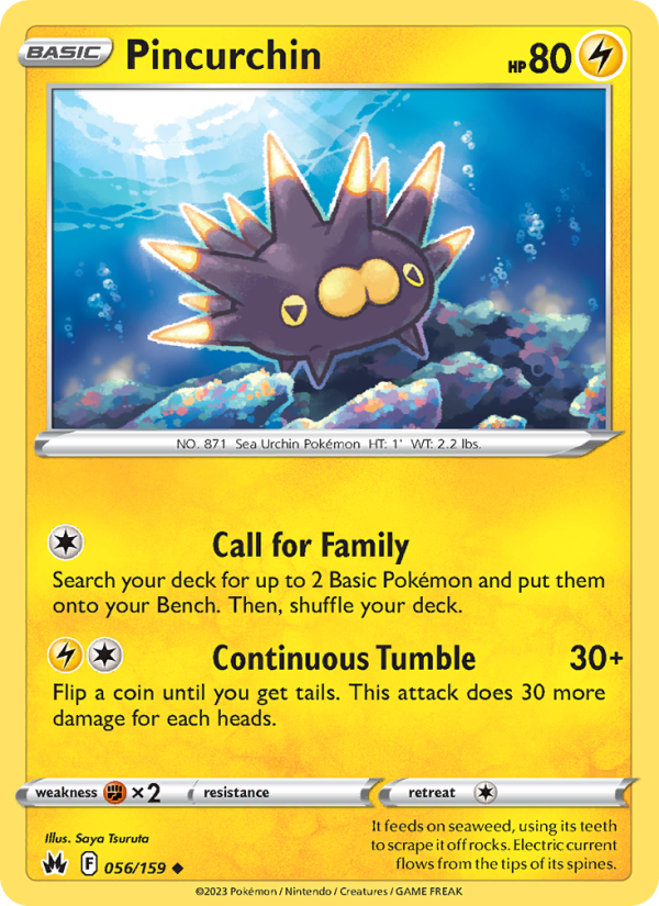CRZ Crown Zenith 056/230 Pincurchin (Uncommon - reverse)