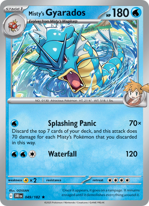 DRI Destined Rivals 049/244 Misty's Gyarados (Rare - reverse)