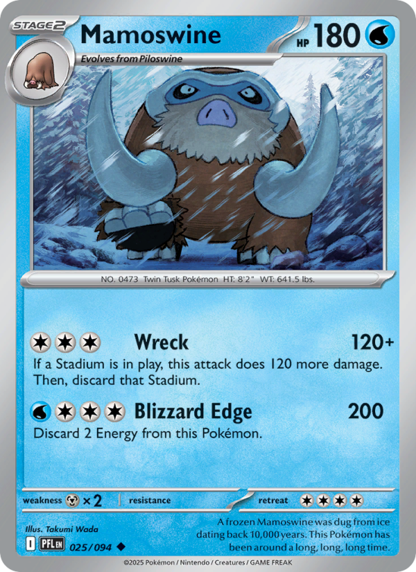 PFL Phantasmal Flames 025/130 Mamoswine (Uncommon - holo)
