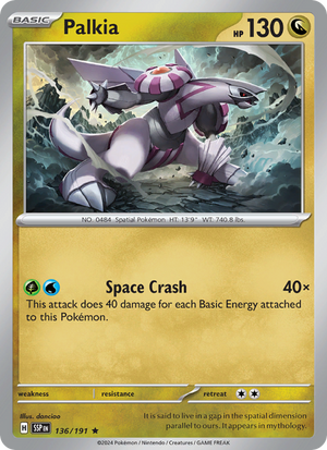 SSP Surging Sparks 136/252 Palkia (Rare - reverse)