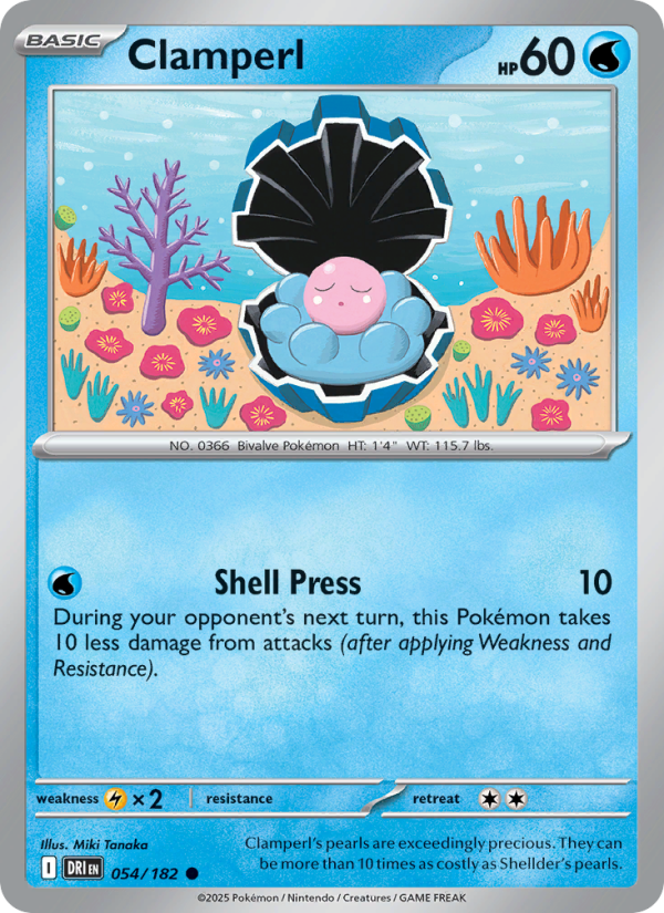 DRI Destined Rivals 054/244 Clamperl (Common - normal)