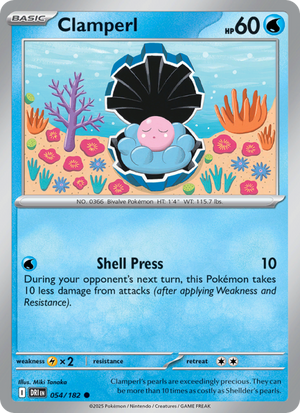 DRI Destined Rivals 054/244 Clamperl (Common - normal)