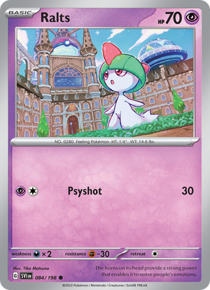 SV Scarlet & Violet 084/258 Ralts (Common - reverse)