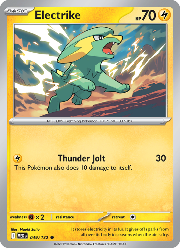 MEG Mega Evolution 049/188 Electrike (Common - normal)