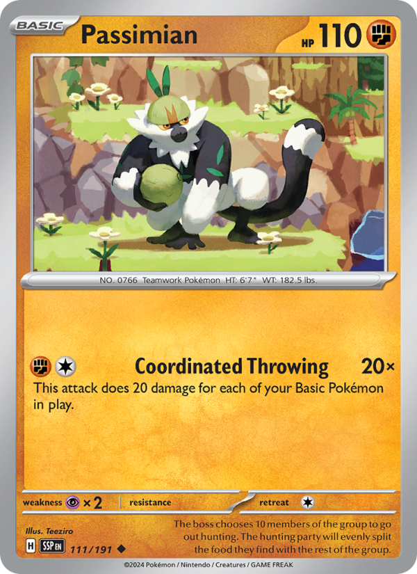 SSP Surging Sparks 111/252 Passimian (Uncommon - normal)