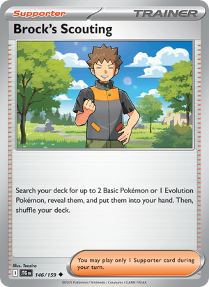 JTG Journey Together 146/190 Brock's Scouting (Uncommon - reverse)