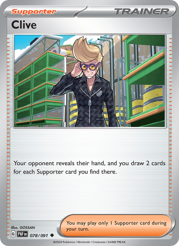 PAF Paldean Fates 078/245 Clive (Uncommon - normal)