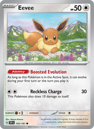 SSP Surging Sparks 143/252 Eevee (Common - reverse)
