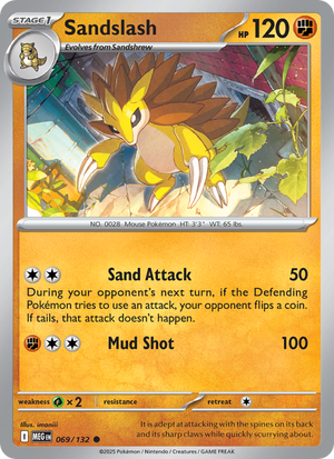 MEG Mega Evolution 069/188 Sandslash (Common - normal)
