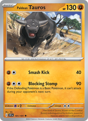 SSP Surging Sparks 101/252 Paldean Tauros (Uncommon - reverse)